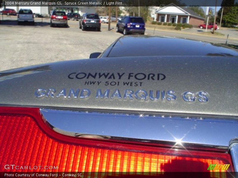 Spruce Green Metallic / Light Flint 2004 Mercury Grand Marquis GS