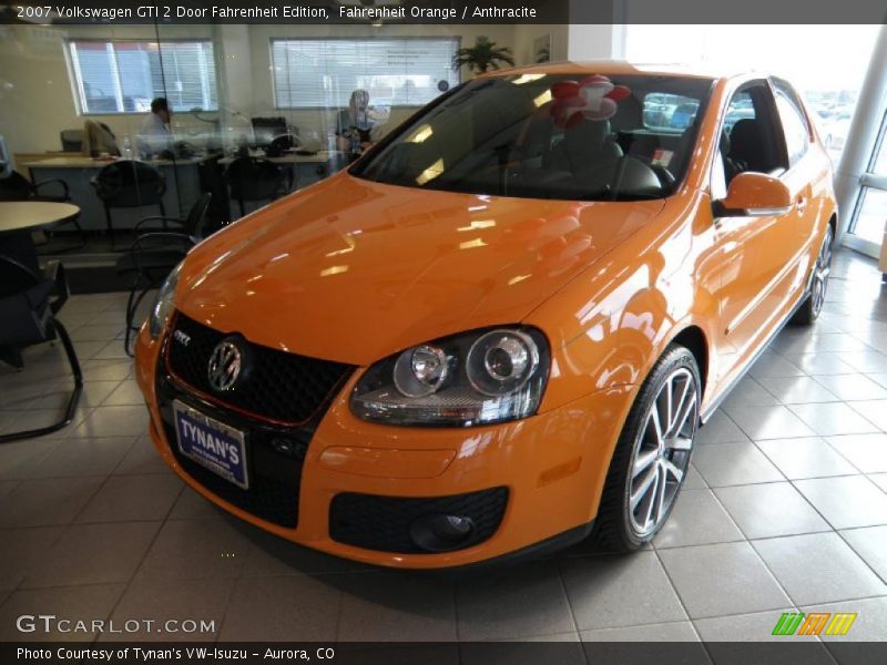 Fahrenheit Orange / Anthracite 2007 Volkswagen GTI 2 Door Fahrenheit Edition