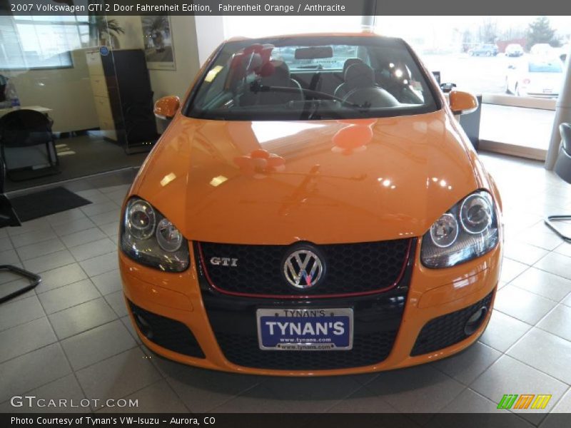 Fahrenheit Orange / Anthracite 2007 Volkswagen GTI 2 Door Fahrenheit Edition