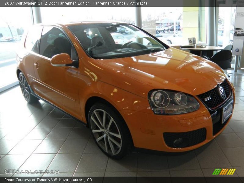 Fahrenheit Orange / Anthracite 2007 Volkswagen GTI 2 Door Fahrenheit Edition