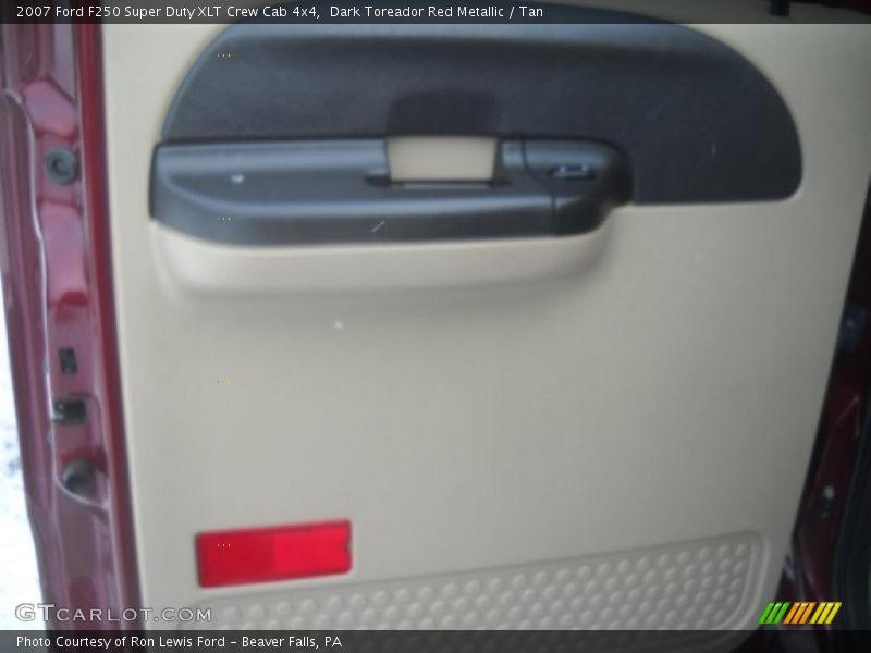 Dark Toreador Red Metallic / Tan 2007 Ford F250 Super Duty XLT Crew Cab 4x4