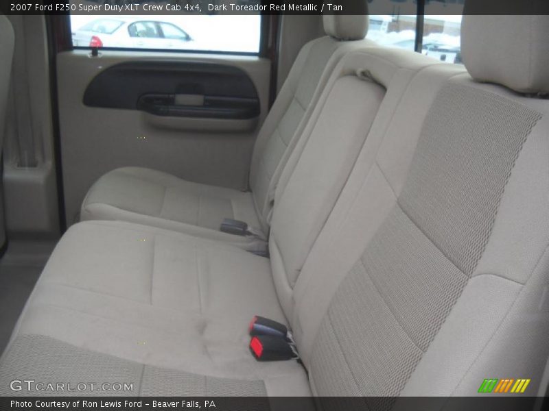Dark Toreador Red Metallic / Tan 2007 Ford F250 Super Duty XLT Crew Cab 4x4