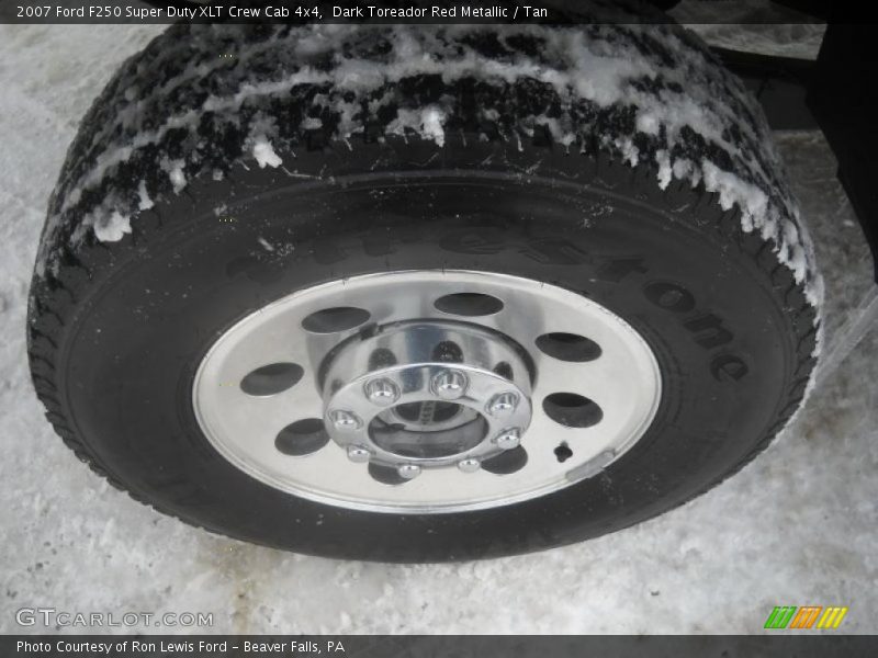 Dark Toreador Red Metallic / Tan 2007 Ford F250 Super Duty XLT Crew Cab 4x4