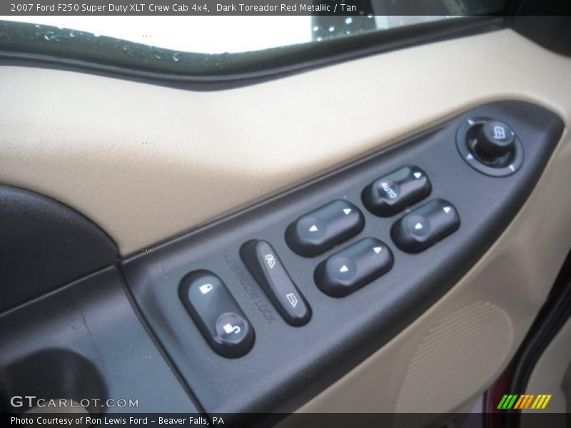 Dark Toreador Red Metallic / Tan 2007 Ford F250 Super Duty XLT Crew Cab 4x4