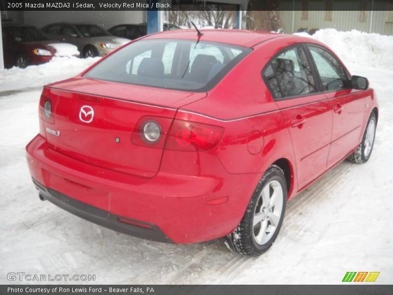 Velocity Red Mica / Black 2005 Mazda MAZDA3 i Sedan