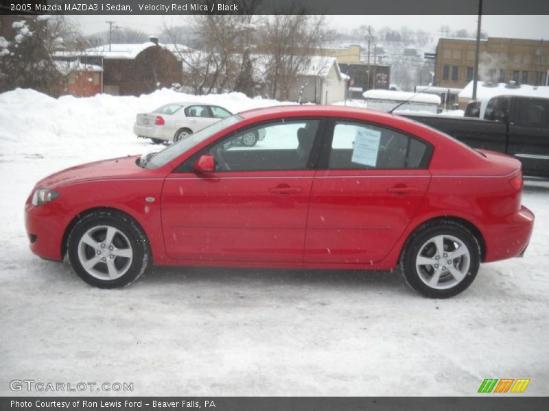 Velocity Red Mica / Black 2005 Mazda MAZDA3 i Sedan