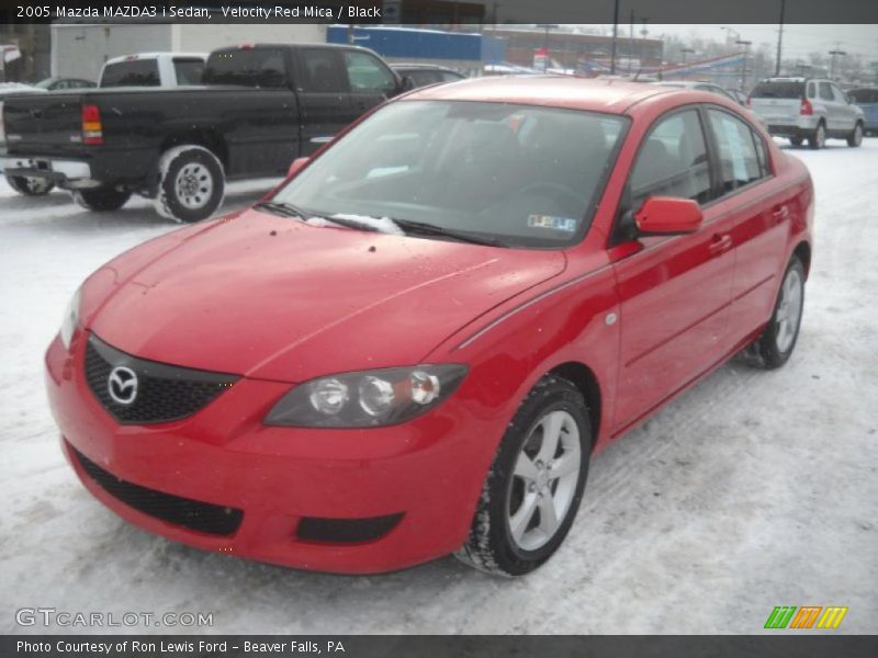 Velocity Red Mica / Black 2005 Mazda MAZDA3 i Sedan