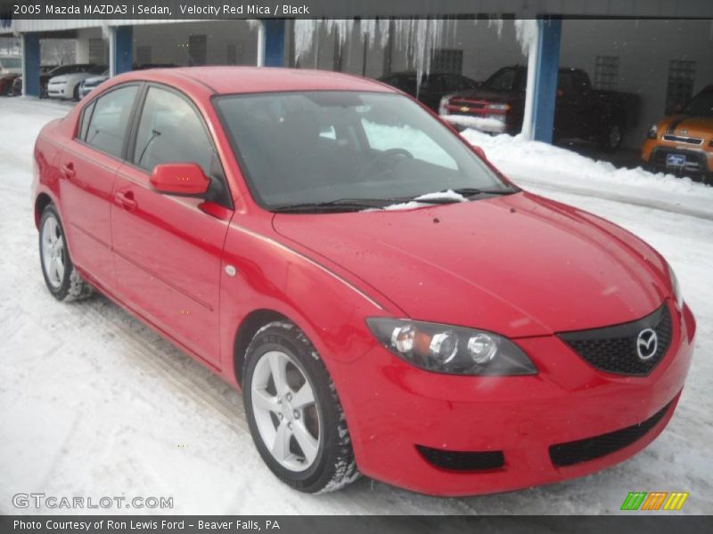Velocity Red Mica / Black 2005 Mazda MAZDA3 i Sedan