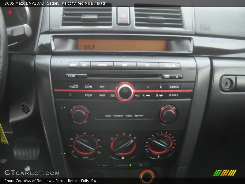 Velocity Red Mica / Black 2005 Mazda MAZDA3 i Sedan