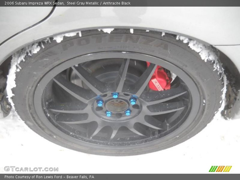 Steel Gray Metallic / Anthracite Black 2006 Subaru Impreza WRX Sedan