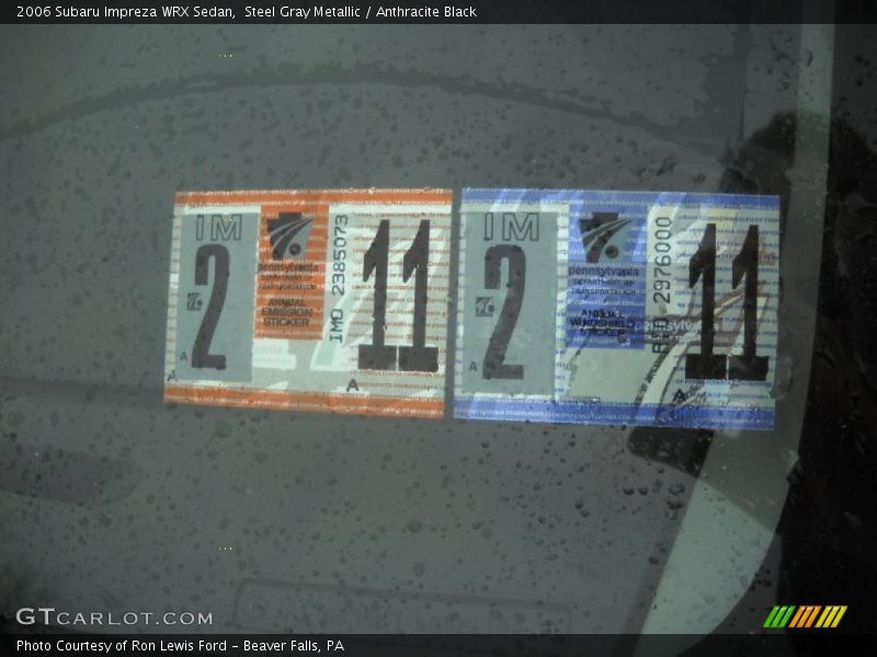 Steel Gray Metallic / Anthracite Black 2006 Subaru Impreza WRX Sedan