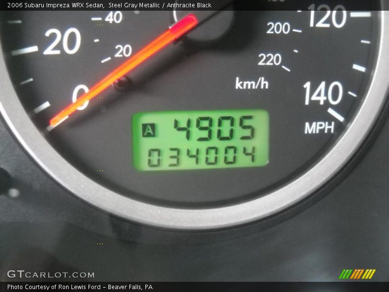 Steel Gray Metallic / Anthracite Black 2006 Subaru Impreza WRX Sedan