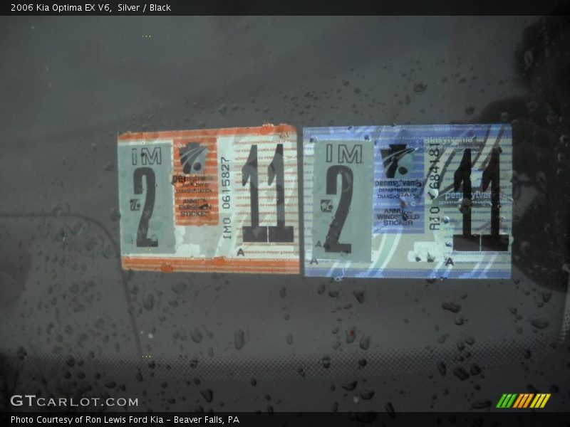 Silver / Black 2006 Kia Optima EX V6