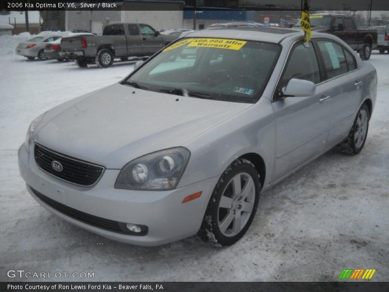 Silver / Black 2006 Kia Optima EX V6