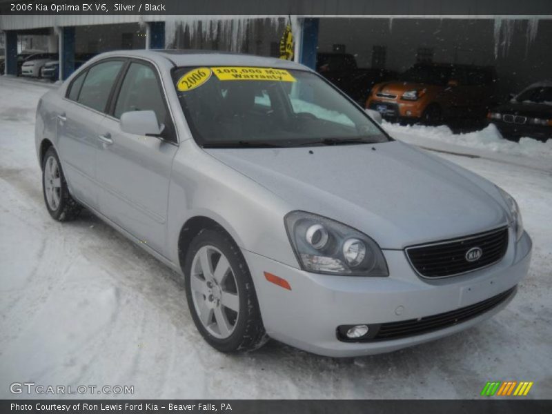 Silver / Black 2006 Kia Optima EX V6
