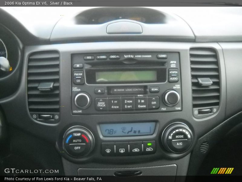 Silver / Black 2006 Kia Optima EX V6