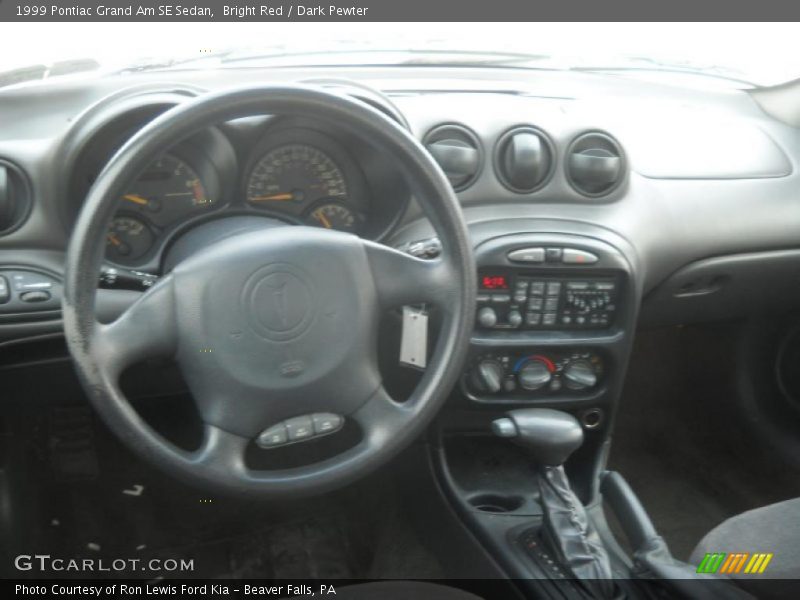Bright Red / Dark Pewter 1999 Pontiac Grand Am SE Sedan