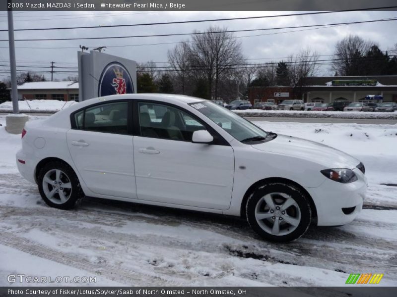 Whitewater Pearl Mica / Beige 2006 Mazda MAZDA3 i Sedan