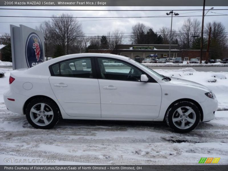 Whitewater Pearl Mica / Beige 2006 Mazda MAZDA3 i Sedan