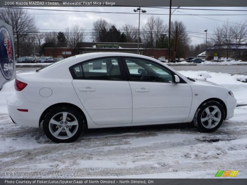 Whitewater Pearl Mica / Beige 2006 Mazda MAZDA3 i Sedan