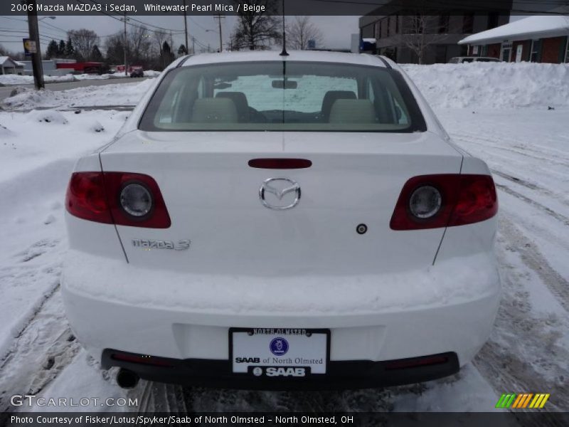 Whitewater Pearl Mica / Beige 2006 Mazda MAZDA3 i Sedan