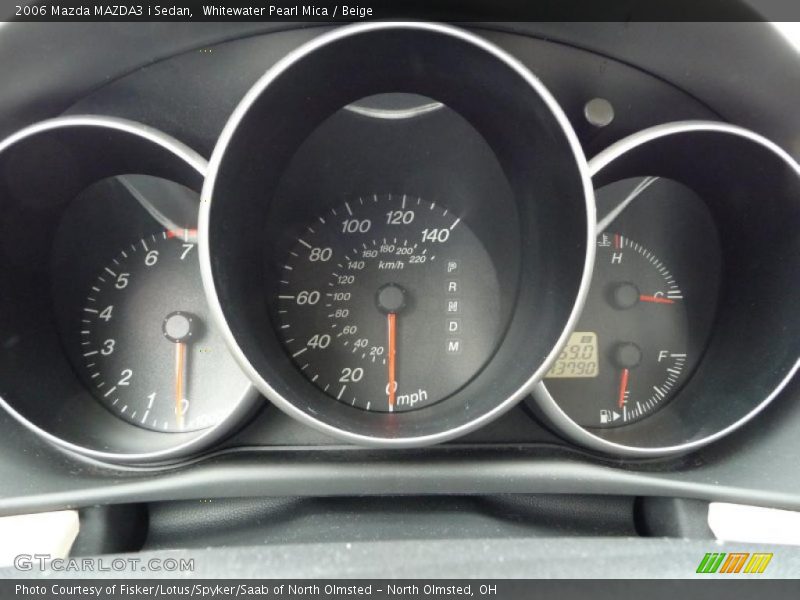 Whitewater Pearl Mica / Beige 2006 Mazda MAZDA3 i Sedan
