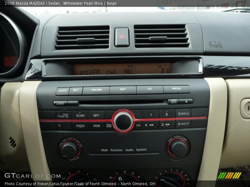 Whitewater Pearl Mica / Beige 2006 Mazda MAZDA3 i Sedan