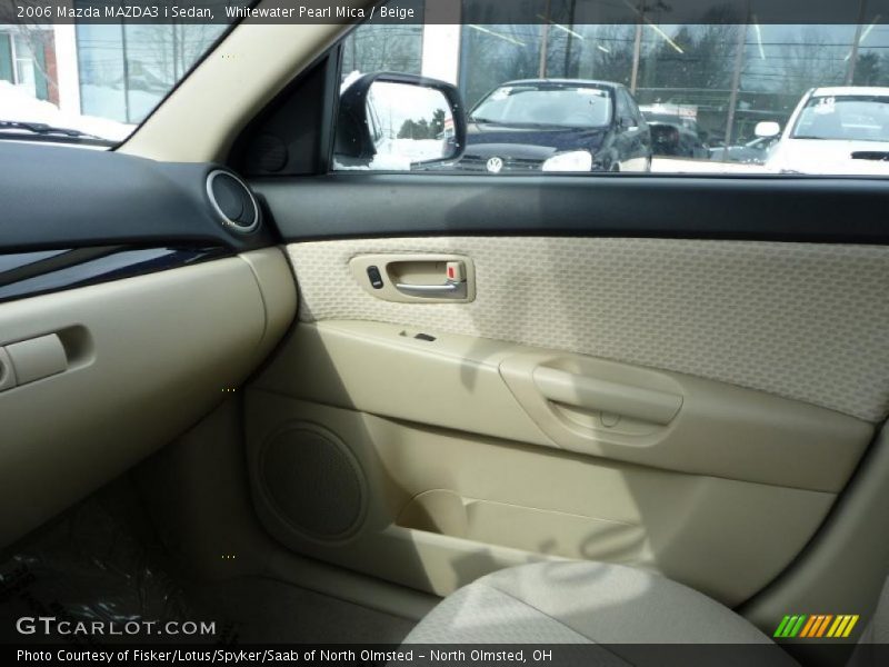 Whitewater Pearl Mica / Beige 2006 Mazda MAZDA3 i Sedan