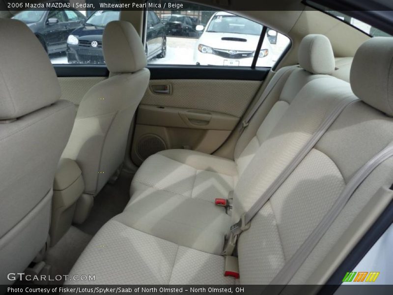 Whitewater Pearl Mica / Beige 2006 Mazda MAZDA3 i Sedan