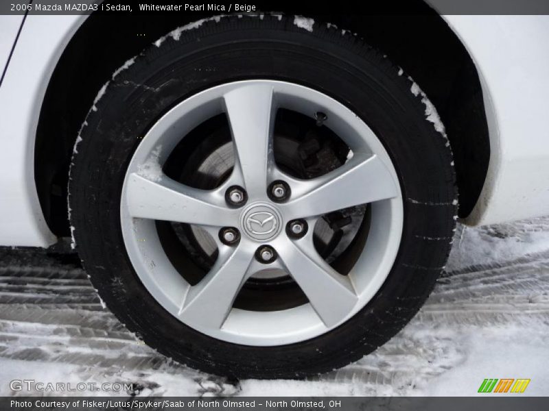 Whitewater Pearl Mica / Beige 2006 Mazda MAZDA3 i Sedan