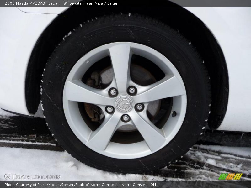 Whitewater Pearl Mica / Beige 2006 Mazda MAZDA3 i Sedan