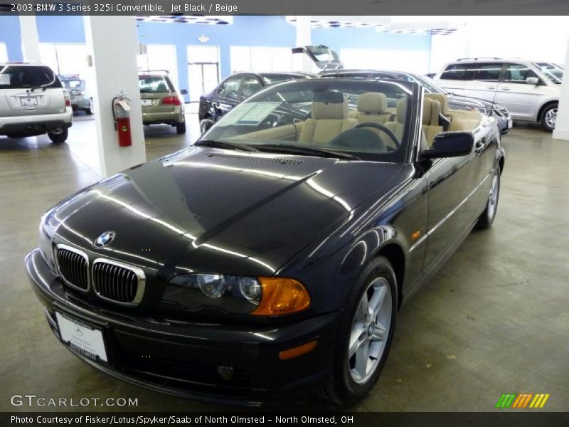 Jet Black / Beige 2003 BMW 3 Series 325i Convertible