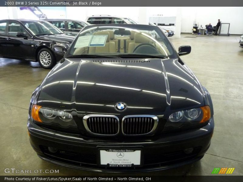 Jet Black / Beige 2003 BMW 3 Series 325i Convertible