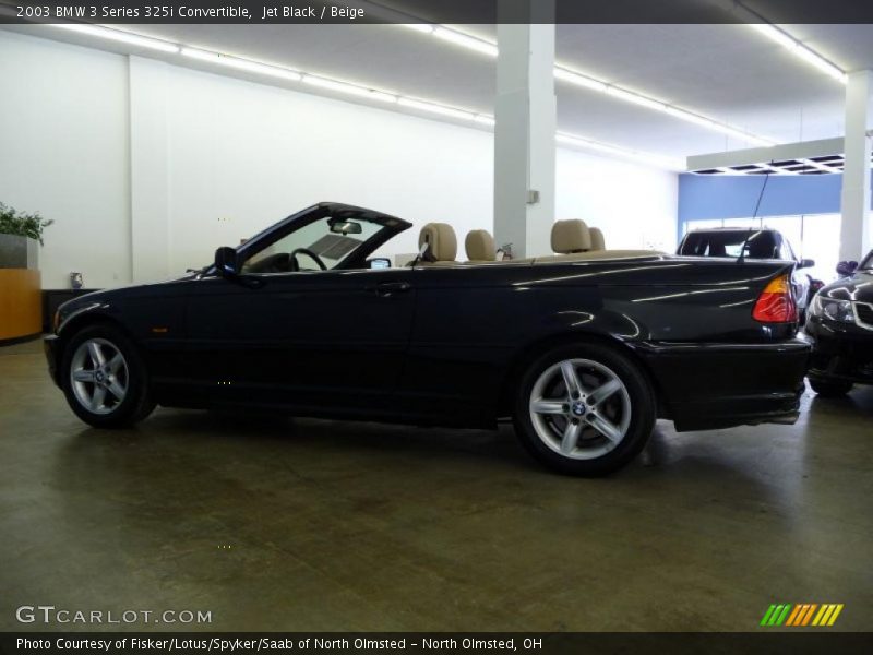 Jet Black / Beige 2003 BMW 3 Series 325i Convertible