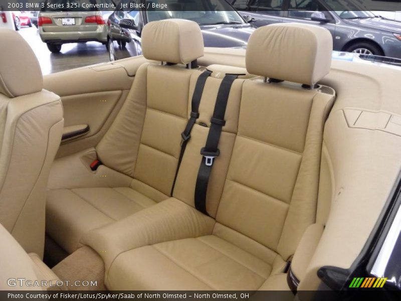 Jet Black / Beige 2003 BMW 3 Series 325i Convertible