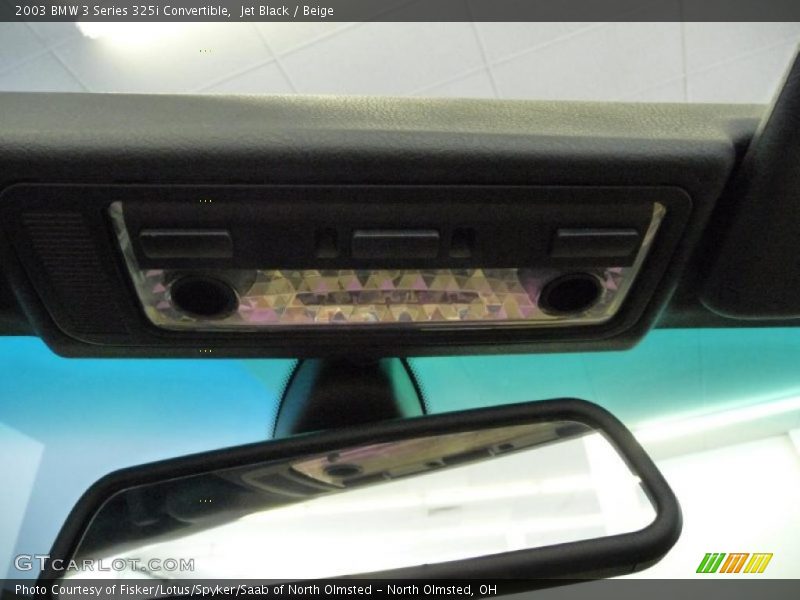 Jet Black / Beige 2003 BMW 3 Series 325i Convertible