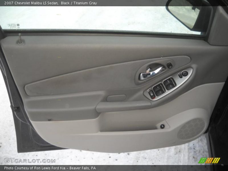 Black / Titanium Gray 2007 Chevrolet Malibu LS Sedan