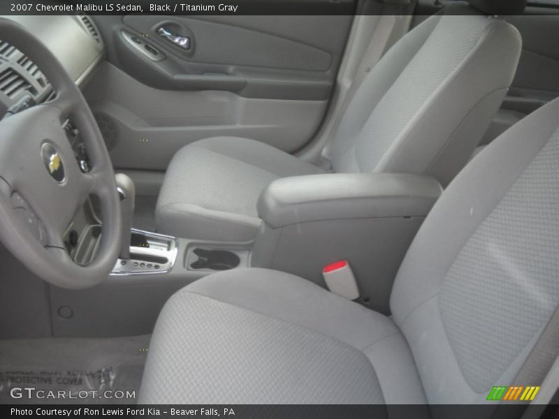 Black / Titanium Gray 2007 Chevrolet Malibu LS Sedan