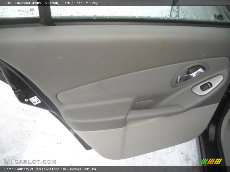 Black / Titanium Gray 2007 Chevrolet Malibu LS Sedan