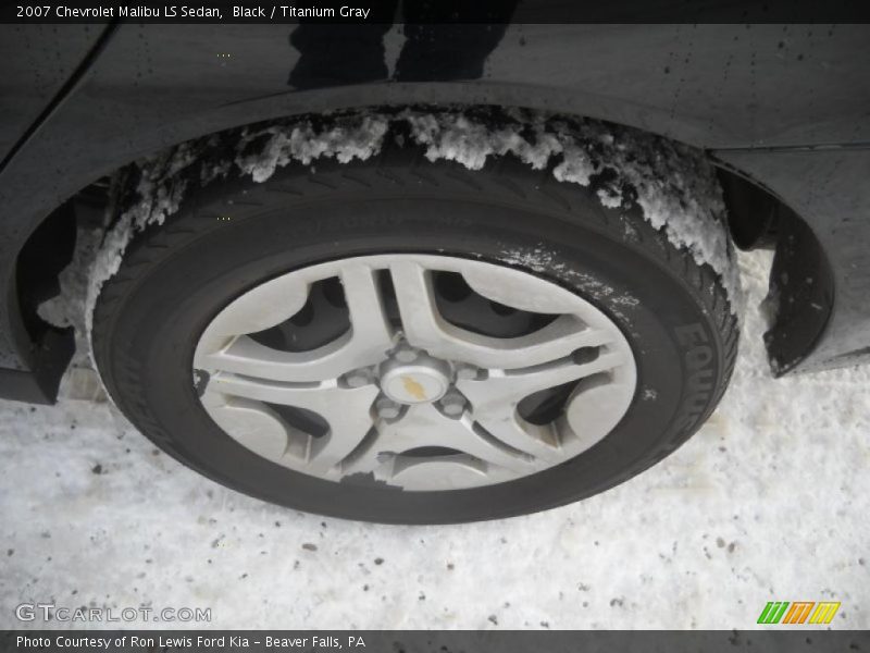 Black / Titanium Gray 2007 Chevrolet Malibu LS Sedan
