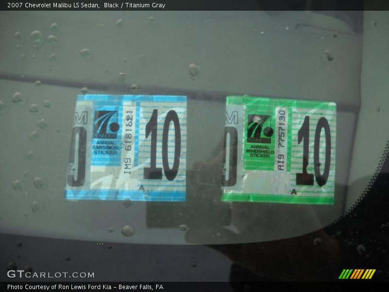 Black / Titanium Gray 2007 Chevrolet Malibu LS Sedan