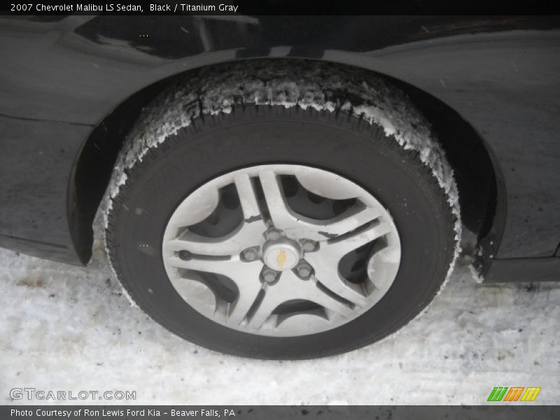 Black / Titanium Gray 2007 Chevrolet Malibu LS Sedan