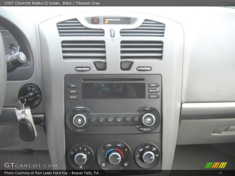 Black / Titanium Gray 2007 Chevrolet Malibu LS Sedan