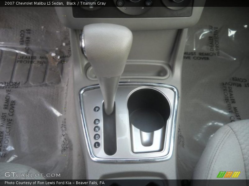 Black / Titanium Gray 2007 Chevrolet Malibu LS Sedan