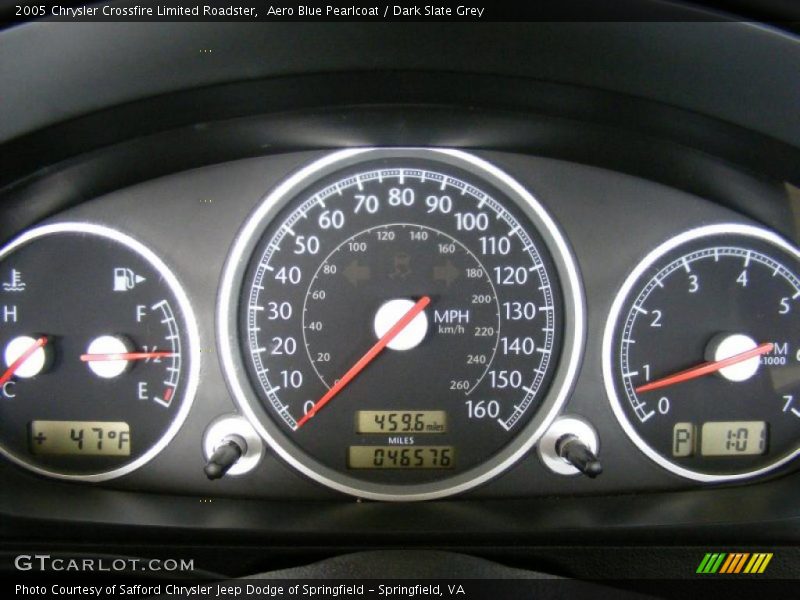 Aero Blue Pearlcoat / Dark Slate Grey 2005 Chrysler Crossfire Limited Roadster