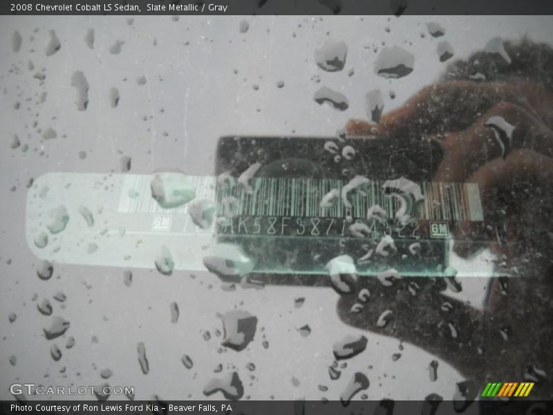 Slate Metallic / Gray 2008 Chevrolet Cobalt LS Sedan