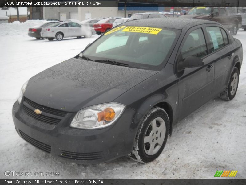 Slate Metallic / Gray 2008 Chevrolet Cobalt LS Sedan