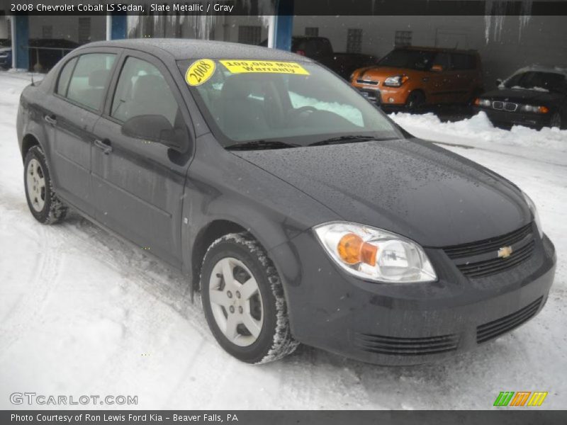 Slate Metallic / Gray 2008 Chevrolet Cobalt LS Sedan