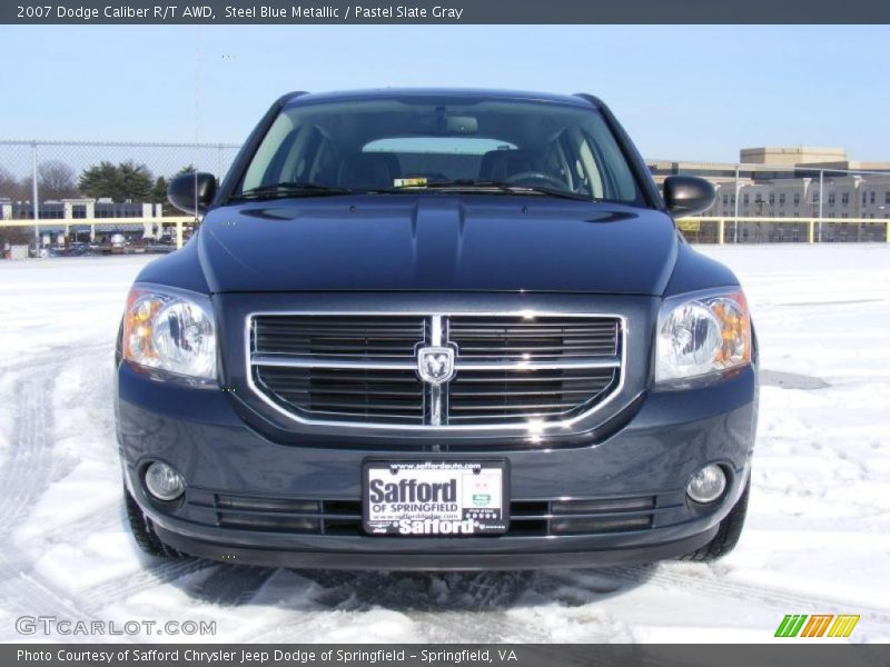 Steel Blue Metallic / Pastel Slate Gray 2007 Dodge Caliber R/T AWD