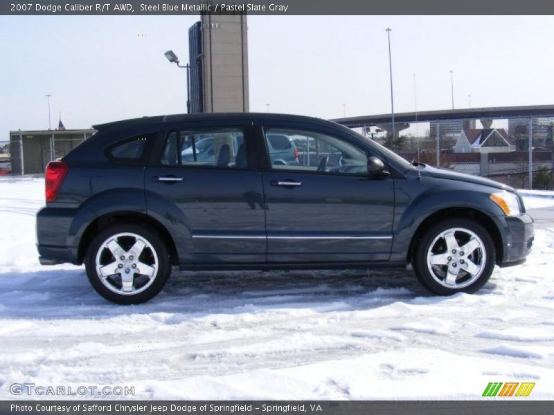 Steel Blue Metallic / Pastel Slate Gray 2007 Dodge Caliber R/T AWD
